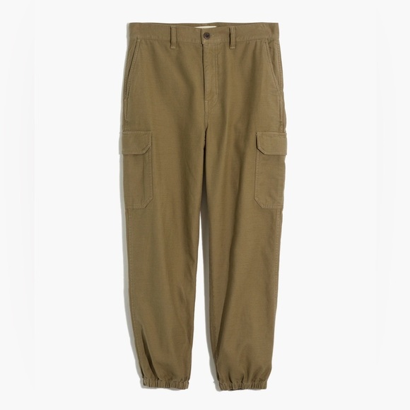 Madewell High-Rise Cargo Fatigue Pants with Jogger Bottom 27 - Picture 2 of 11